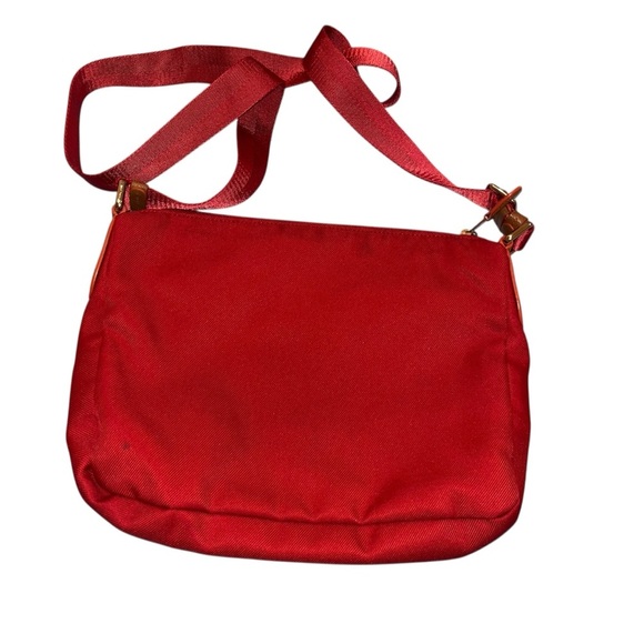 Coach Legacy Red Nylon Crossbody Bag purse Leather Gold Hardware y2k vintage - Picture 4 of 8